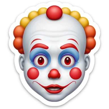 Sad clown emoji sticker