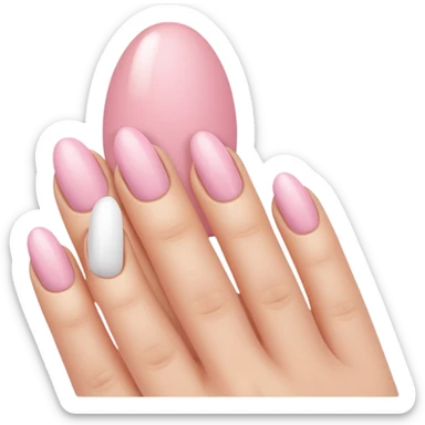 Light pink nails sticker