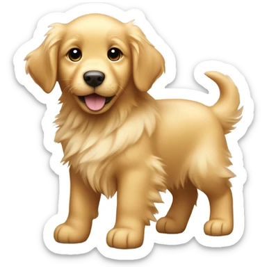 Cute Golden Retriever  sticker