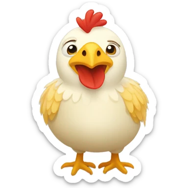 Gallina con pollitos  sticker