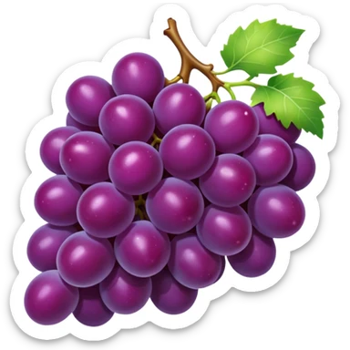 Purple grape sticker