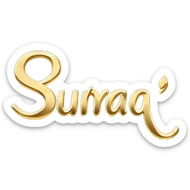 "Suraj ❤️" re write it in some good font sticker