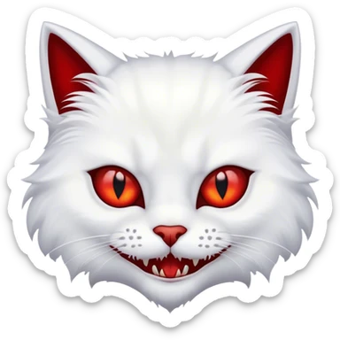 Cat - vampire  sticker