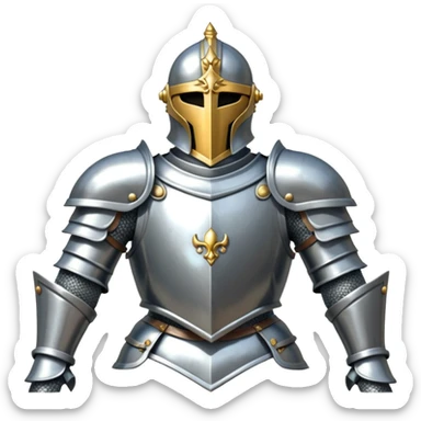 shining knight armor sticker