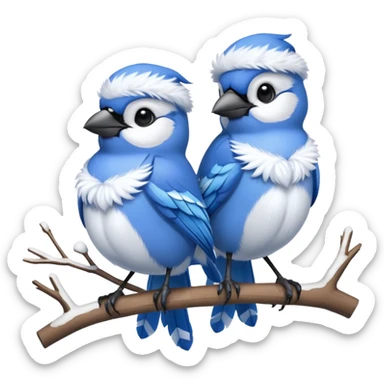 Christmas Jays sticker