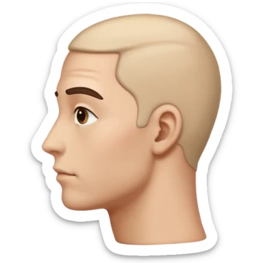 Head turned and looking to the side with judgement  sticker