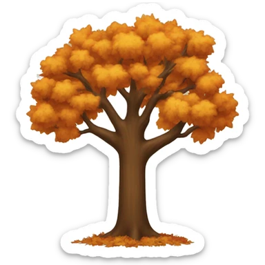 Autumn tree sticker