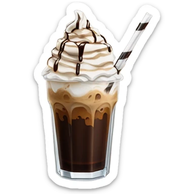 Iced coffee sticker