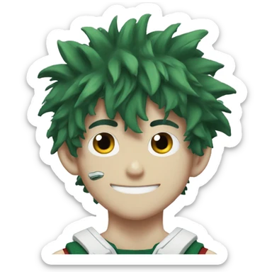 Deku from my hero academia  sticker