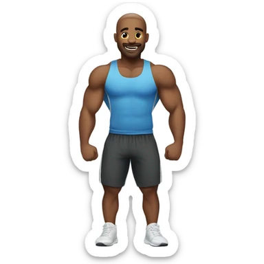 Cute gym emojis sticker