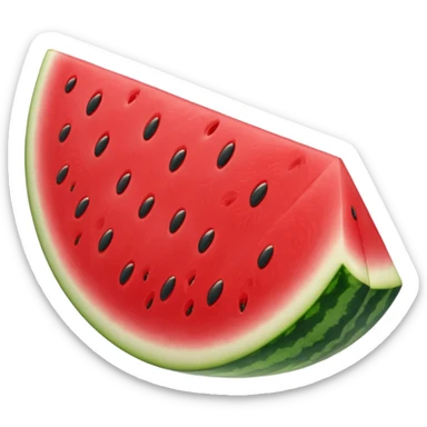 a slice of seedless watermelon sticker
