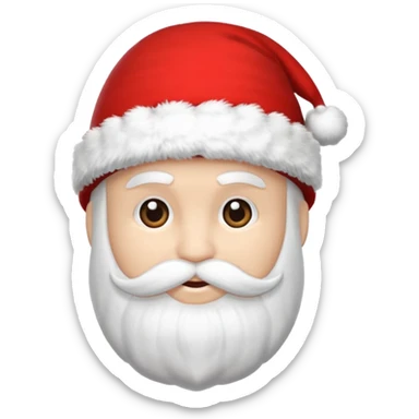 gorro do papai noel, apenas o gorro, sem nenhum rosto acompanhado  sticker