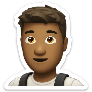 Man face from roblox sticker