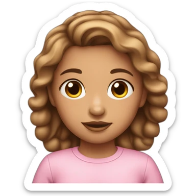 Petite fille peau rose sticker