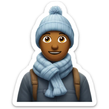 winter wirh christmas  sticker