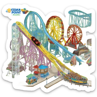Cedar point sticker