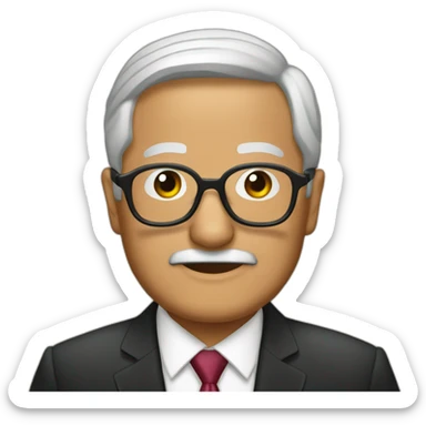 López Obrador con lentes sticker