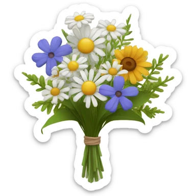 Bouquet of wildflowers sticker