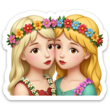 Kiss girl kiss girl  sticker