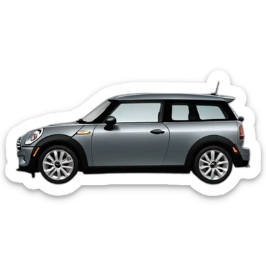 Mini Cooper clubman S 2012 gris sticker