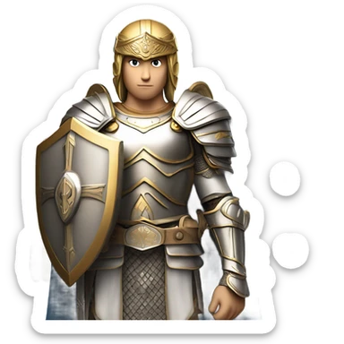 Archangel Michael with causasisn skin  sticker