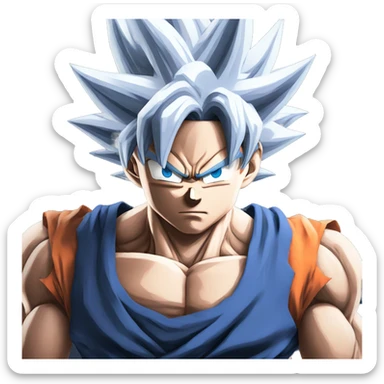 Goku in ultra instinct  sticker