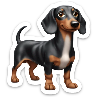 Dapple Sausage dog sticker