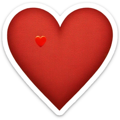 A flag with a red heart which replace the mat sticker