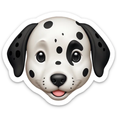 emoji dalmata sticker