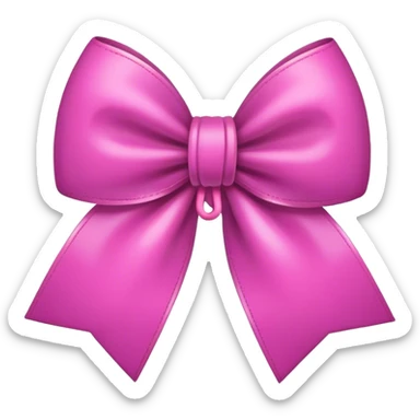 Cute bow emoji sticker