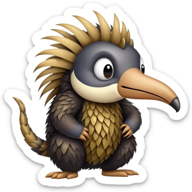Gorillachicken anteater  sticker