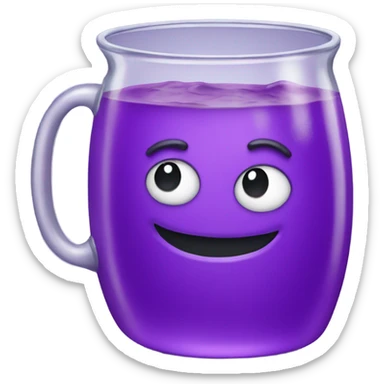 Purple kool aid sticker