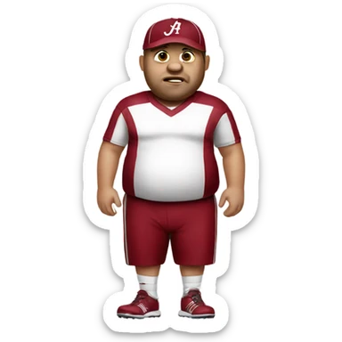 Fat Alabama fan sticker