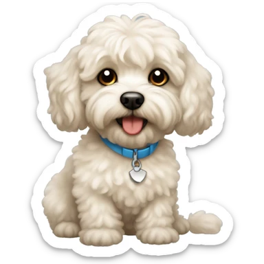 Perrito maltipoo  sticker