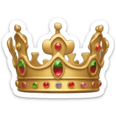 crown without gems sticker