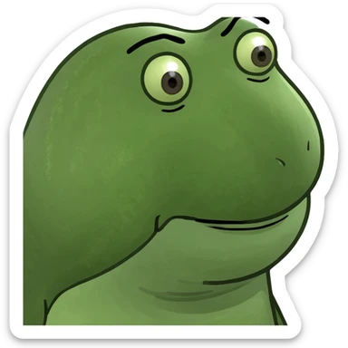 Eggplant nose guy sticker