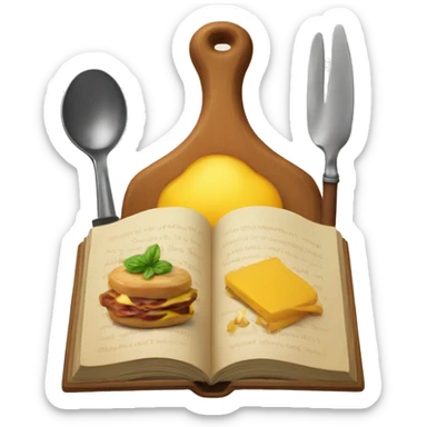 recipe book sticker