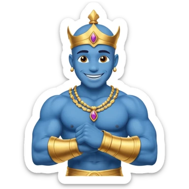 The genie from the cartoon Aladdin
 sticker