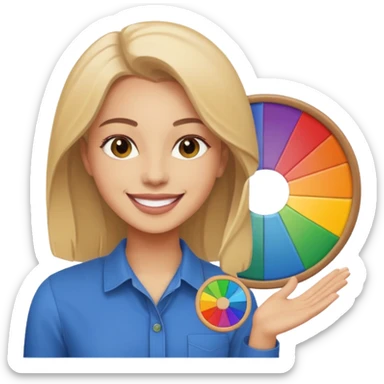 graphic designer , color wheel, photoshop icon sticker