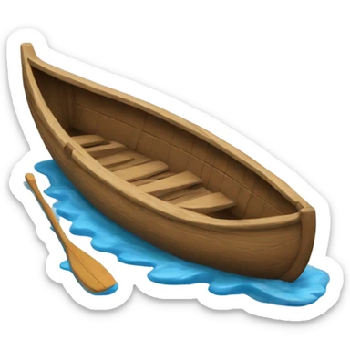 Sinking canoe sticker