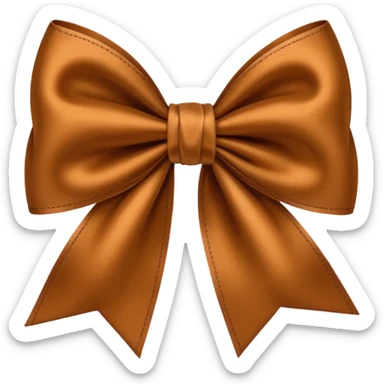 moño marrón  sticker