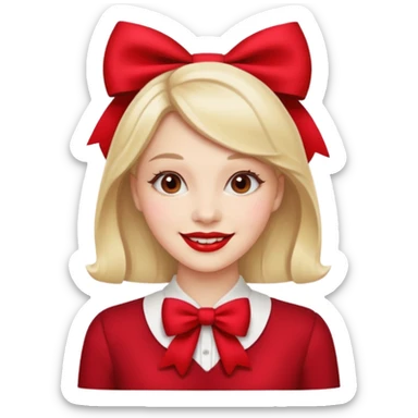 😏+🎀+💋 sticker