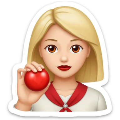 Uma mão apertando um botão escrito perigo sticker