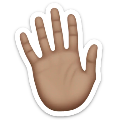 Vitiligo hand sticker