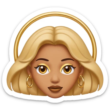 Sasssy emoji baddie edition sticker