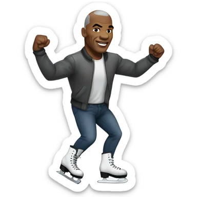 Mike Tyson skating sticker