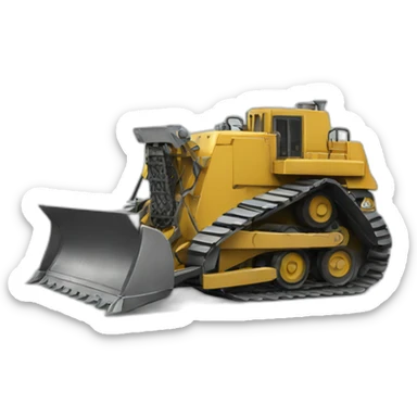 Armored bulldozer sticker