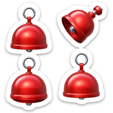 red bike bell  sticker
