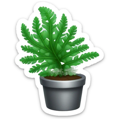 silver fern plant sticker