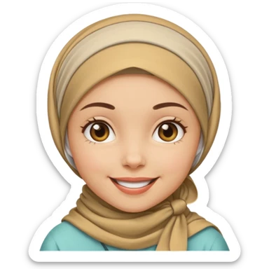 Başörtü Kapalı kız suratıdaha güzel yaparmisin  sticker